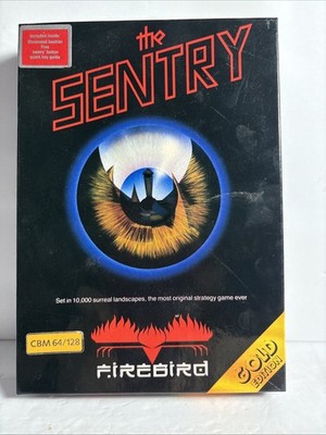 The Sentry Gold Edition Firebird Commodore 64/128 in Box RARE Strategy Game