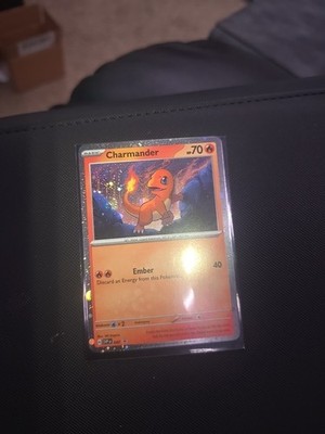 Pokemon TCG Charmander SVP047 Cosmos Holo Black Star Promo w FART Swirl NM 