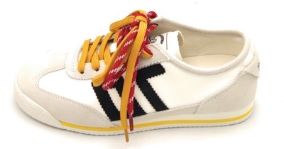 Back 70 Leon White Tassel Sneakers Dove Suede Rubber Bottom S