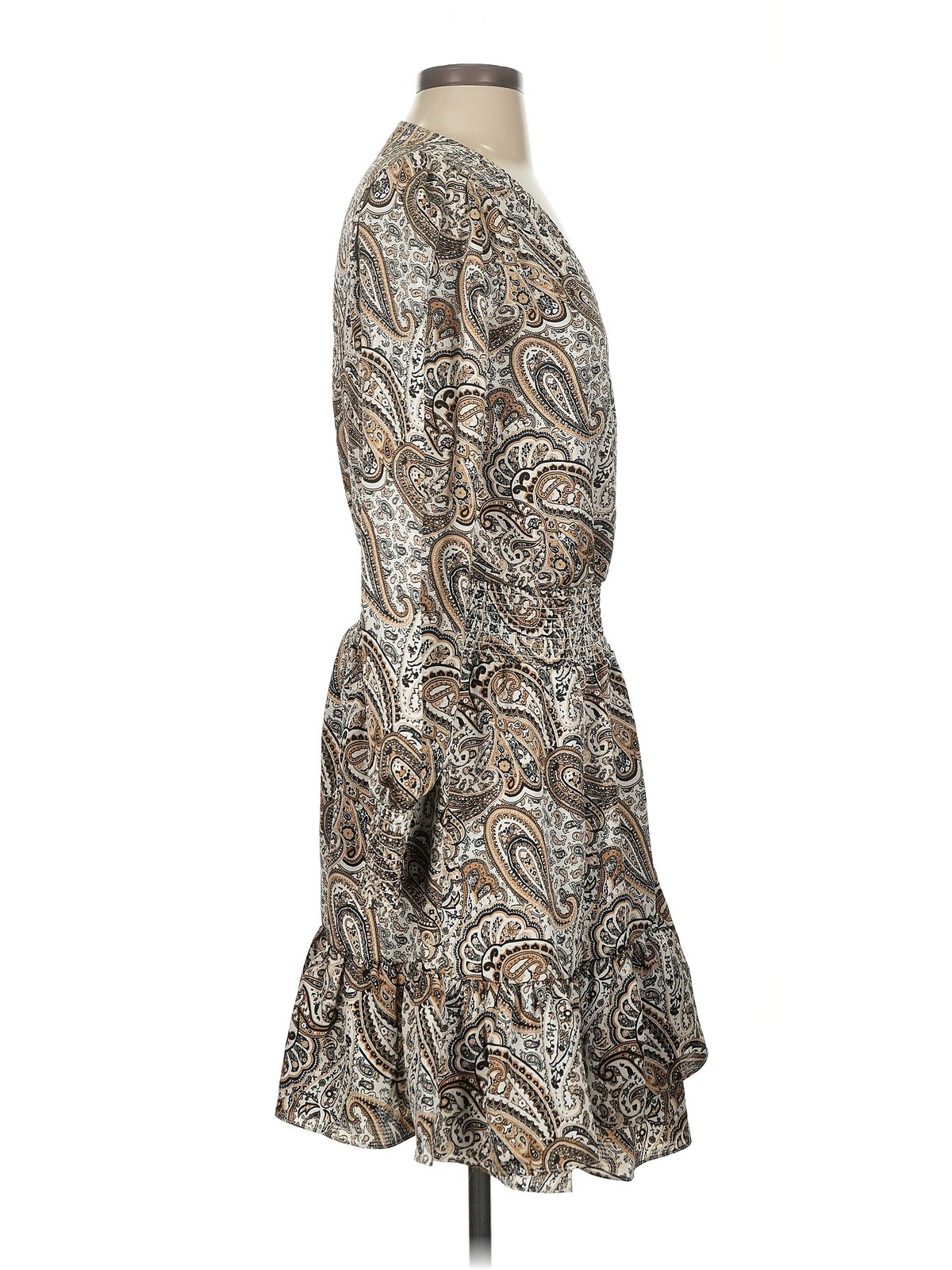 MICHAEL Michael Kors Women Brown Casual Dress S thumbnail 3