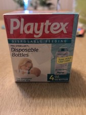 Playtex Baby Disposable Bottle Liners NEW In Box Of 100 4 Ounces Sealed 1995