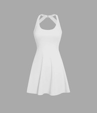 Halara Airy Backless Cool Touch Dance Active Romper Dress Easy Peezy Sz M NWT