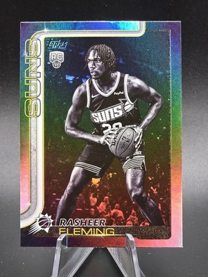 2025-26 Topps Basketball #231 Rasheer Fleming Blackout Target Exclusive RC