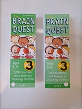 Brain Quest 3rd Grade Ages 8 9 Deck 1  2 Question Trivia Green 4th Edition
