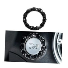 Bling Car Engine Start Ring Decal, Crystal Rhinestone Vehicle Push Start Black