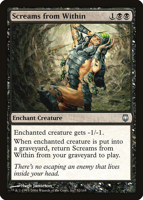 Screams from Within 1x FOIL DST MTG Darksteel Uncommon MINT black
