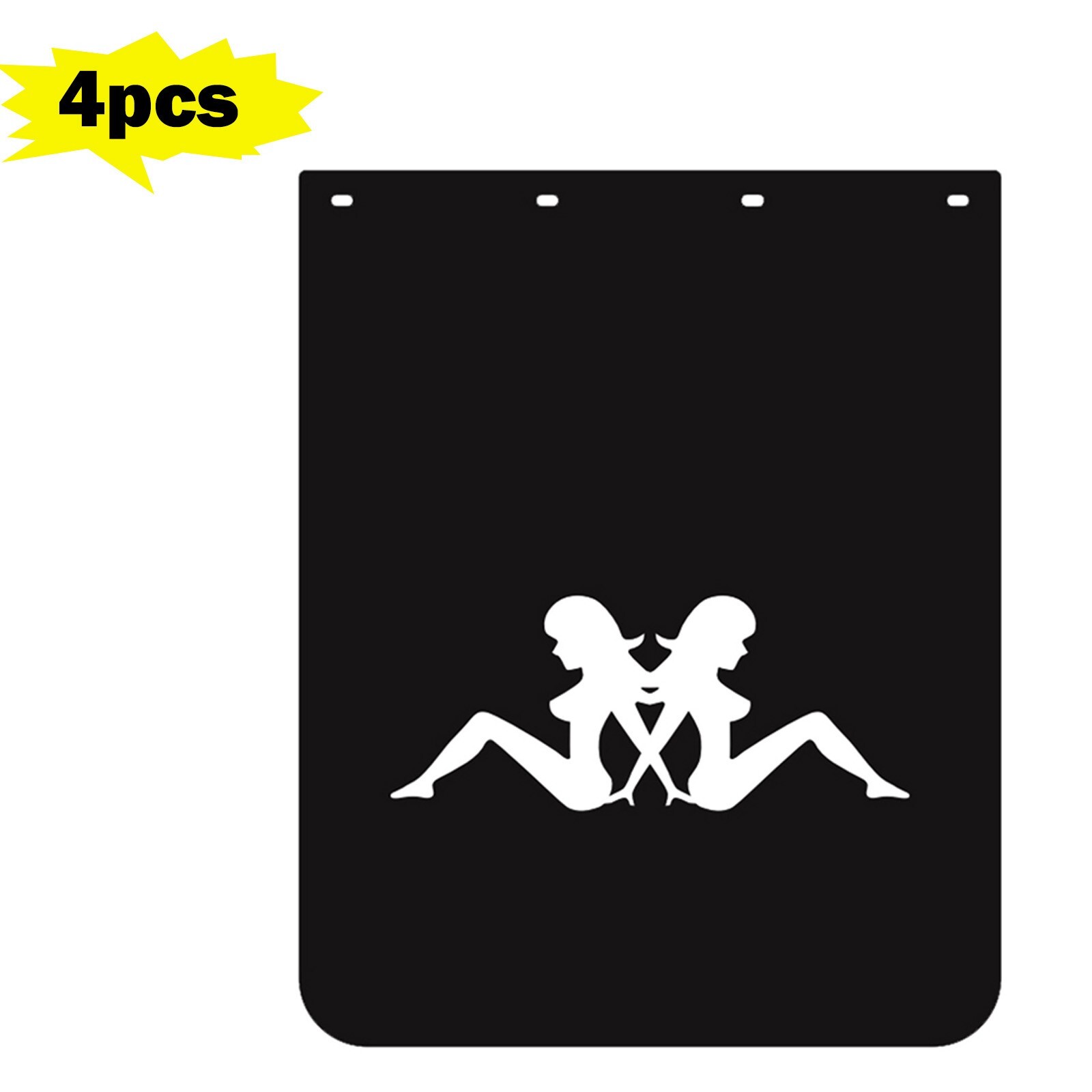 4PCS 24x30 Heavy Duty Semi Truck Mud Flaps Anti-Splash Mudguards for Trailers-image