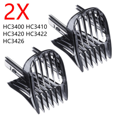 2PCS Kammaufsatz für Philips HC3400 HC3410 HC3420 HC3422 HC3426 Haarschneider
