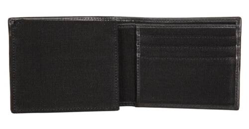 Harley-Davidson Men's Patch Cotton Canvas & Leather Bi-Fold RFID Wallet - Black - Picture 2 of 3