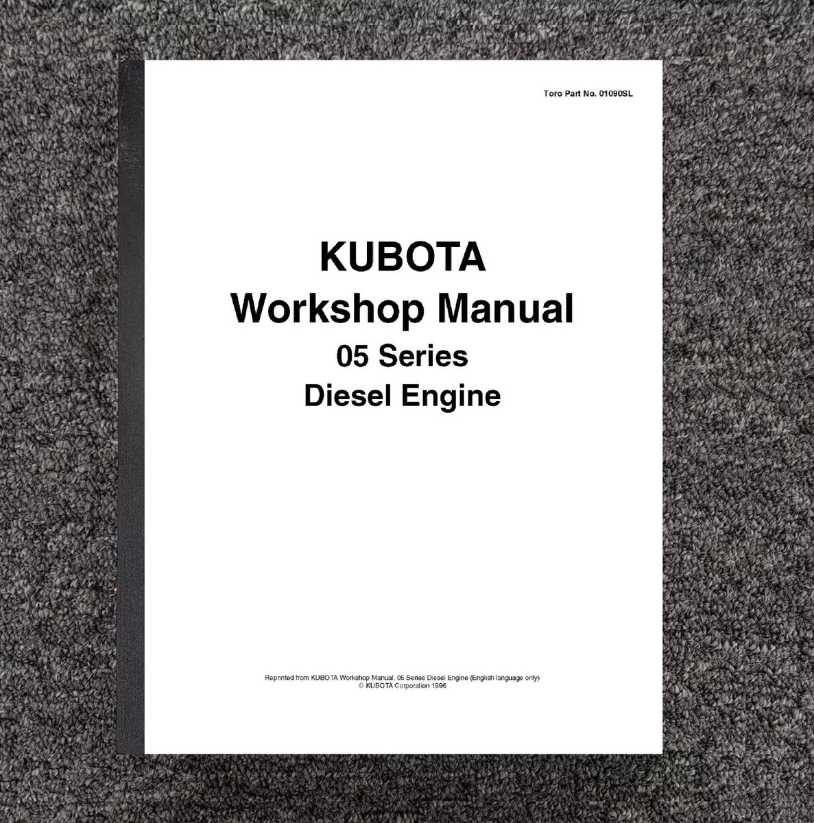 Diesel Engine Workshop 05 Series D1105 V1505 Kubota Manual 1996 | eBay