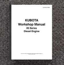 Diesel Engine Workshop 05 Series D1105 V1505  Kubota Manual 1996