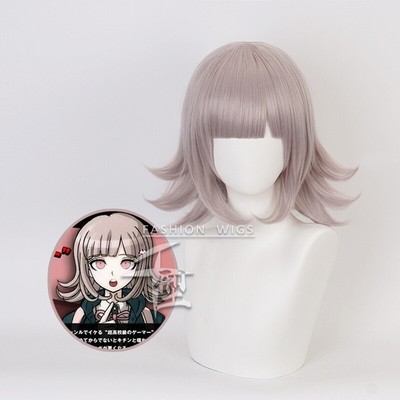 Danganronpa Cosplay Hair Wig Anime Chiaki Nanami Medium Straight Bangs Wigs 45cm Danganronpa Cosplay Hair Wig Anime Chiaki Nanami Medium Straight Bangs Wigs 45cm