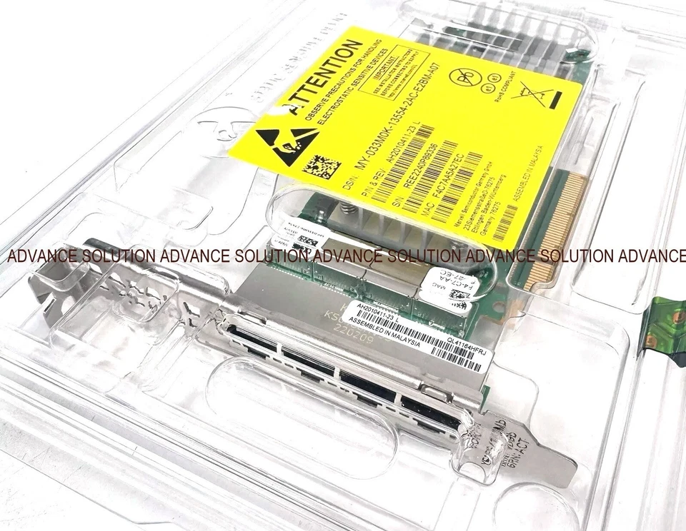 New Dell Qlogic QL41164HFRJ Quad Port 10GbE RJ-45 10GBase-T Network Card 33M0K - Image 3 of 4