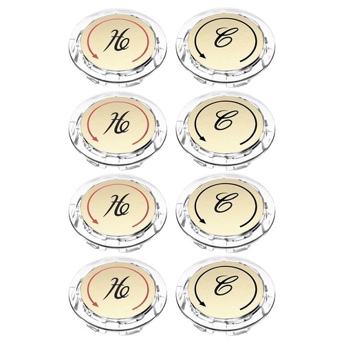 Replacement Faucet Knobs 8pcs with Clear Temperature Markings for Safe Usage - Picture 6 of 8