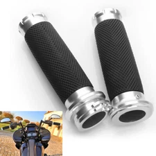 1" Motorcycle Handle Bar Hand Grips For Harley Sportster Honda Yamaha Kawasaki