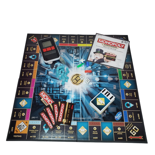 Monopoly Ultimate Banking Board Game~Bank Cards, Electronic Family