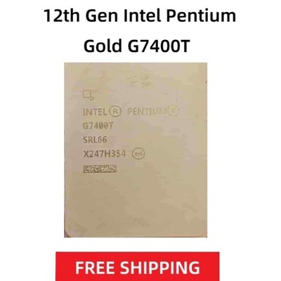 12th Gen Intel Pentium Gold G7400T LGA 1700 CPU Processor Dual-Core 3.1 GHz 35W