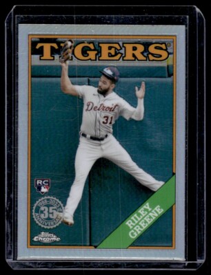 2023 Topps 1988 Baseball Chrome Riley Greene RC Detroit Tigers #T88C-67