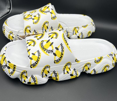 Men’s Champion Meloso Squish Smile marshmallow slides. Size 12 Champion Meloso Squish Smile Slide / Sandal, CP102209M  main image 2