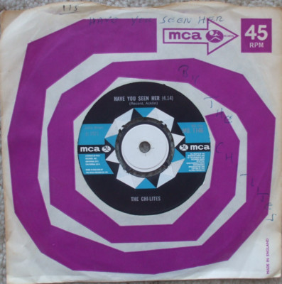 The Chi-Lites - Have You Seen Her / Yes I'm Ready - EX- UK 45