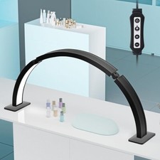 Half Moon Light Nail LED Salon Lamp for Desk, Lash Light Led Nail foldable