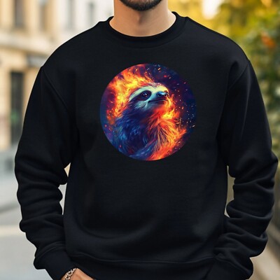 Faultier in Flammen Sweatshirt Kuschelig und Perfekt für jeden Anlass S bis 4XL
