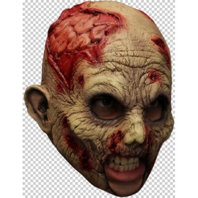 Zombie Maske Halloween Gummi Kinnriemen Masken Kostüm Zubehör Neu