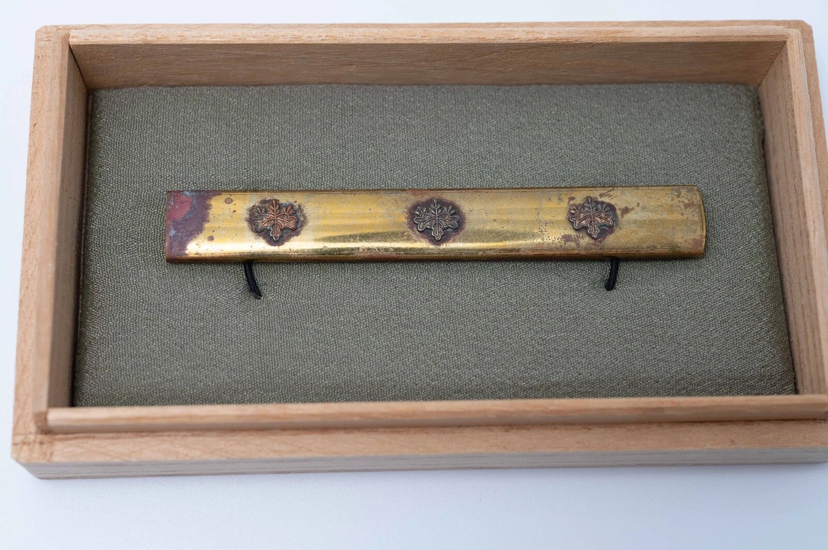 黄铜古董日本刀镡| eBay