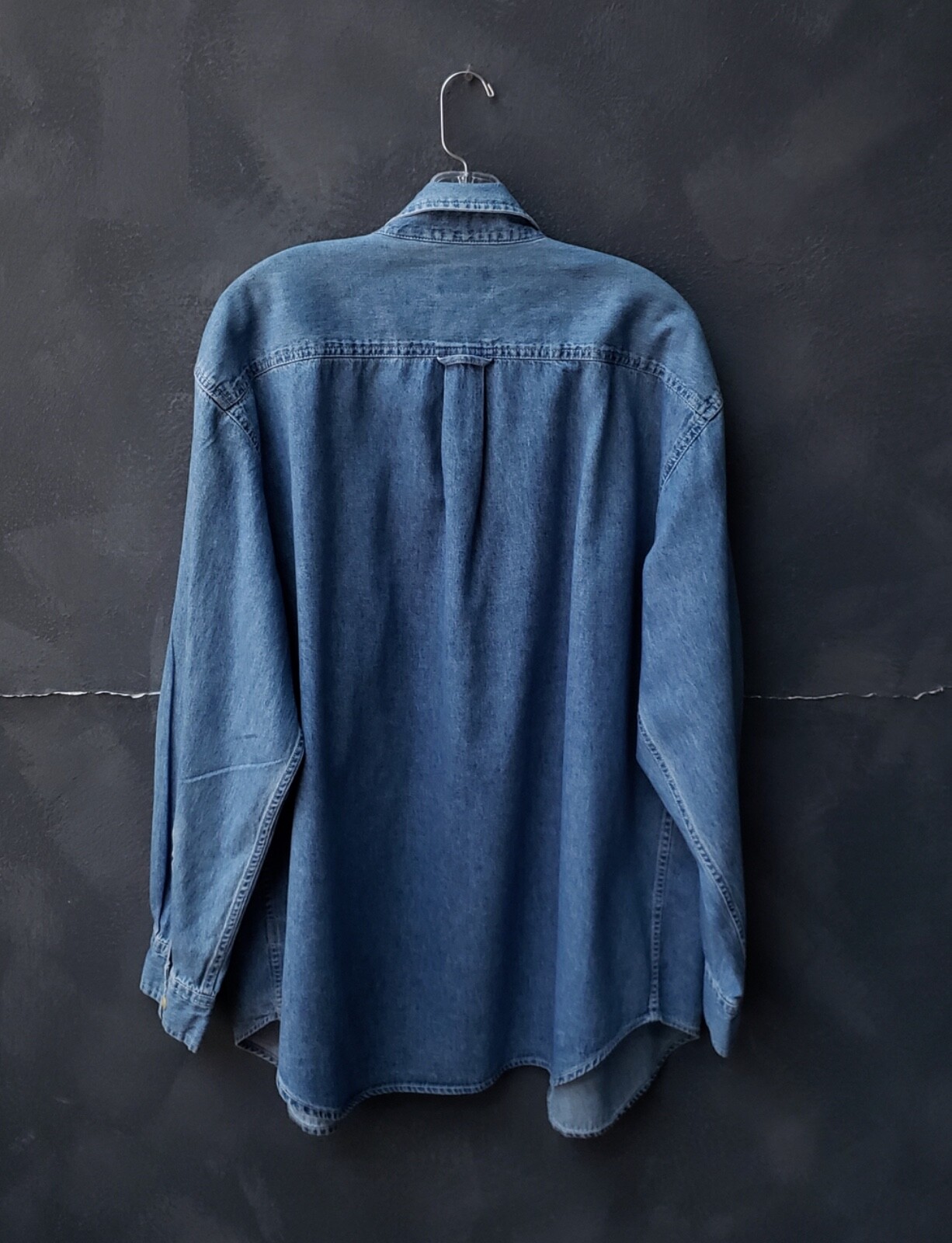 Vintage Basic Editions Denim Button Down Blue Jea… - image 8