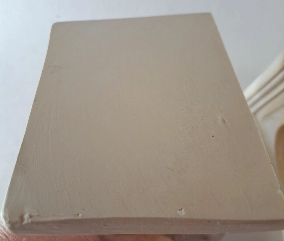 Curtain Drapery Rod End Holder Pair Floral Beige Bracket Cottage French Country - Image 3 of 4