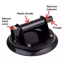 Vacuum Suction Cup Glass Window Lifter 8-Inch IMT Powerful Heavy Duty 150lb Load