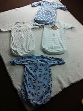 0-9 Month Unisex Carters bagged Sleepers Stars Dogs Monkey Chick
