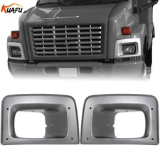 For Chevrolet C6500 C7500 C8500 03-09 Headlight Bezel Trim Set Driver+Passenger