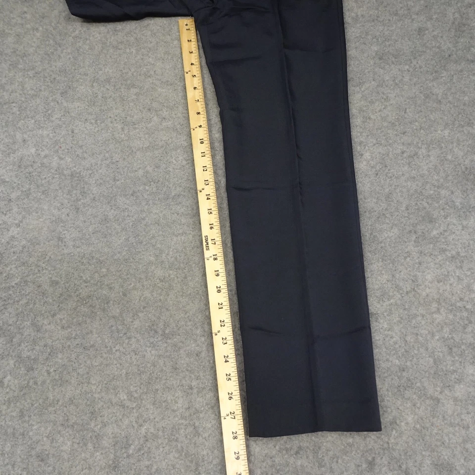 Miu Miu Pants Womens 4 Black Comfort Career Stretch Dress Italy Flat Front - Image 4 of 4