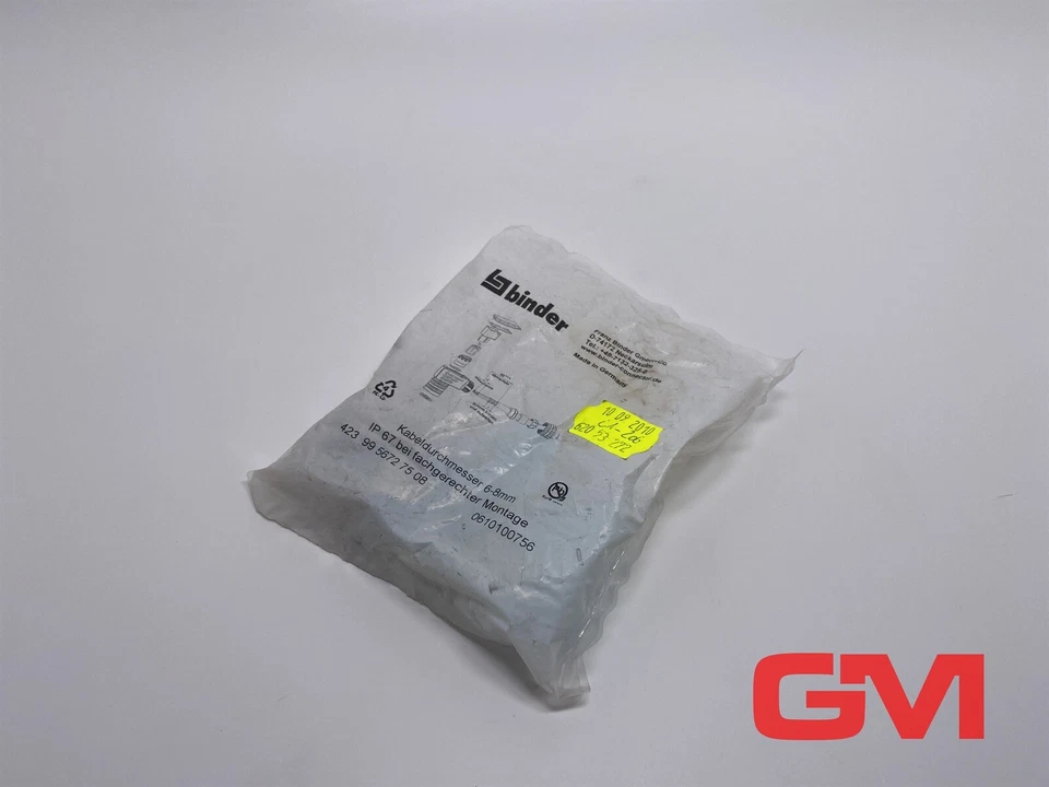 Binder Winkeldose 99 5672 75 08 angle coupling 423 8-polig Kupplung 9956727508 - Bild 1 von 1