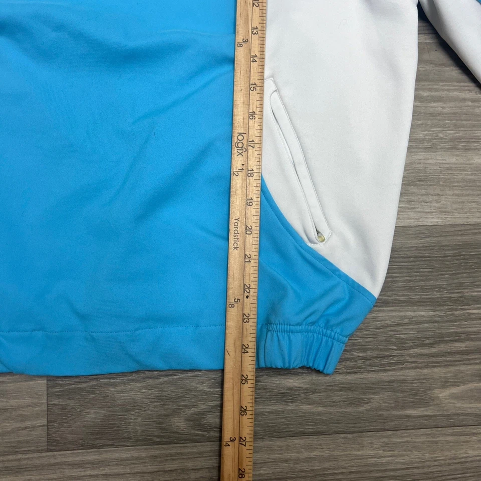 Женская куртка Kate Lord большая сине-белая на молнии 1/4 для гольфа Omni Homestead Resort Club - Изображение 4 из 4