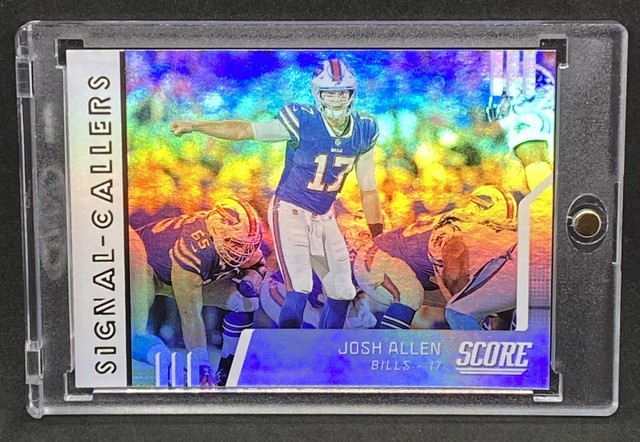 Josh Allen Holo Foil Refractor Panini Bills Mvp