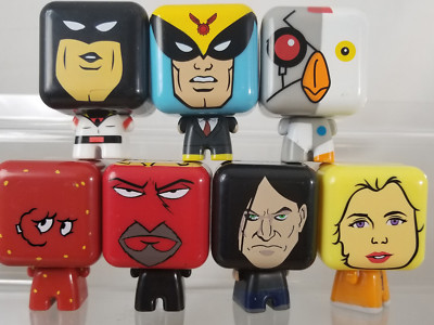 ADULT SWIM  Set Of 7  2021 2'' MINI figure Aqua Teen SPACE GHOST Birdman RobotChi
