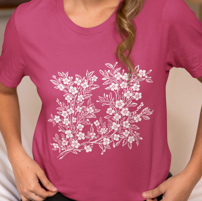 Cherry Blossom Shirt, Sakura Flower T-Shirt, Japanese Flower Shirt, Garden Shirt