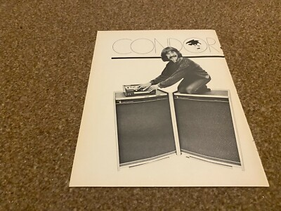 #ad JBF47 ADVERT 11X16 INNOVEX HAMMOND CORPORATION THE CONDOR SOUND SYSTEM GBP 11.99