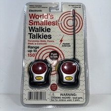 Worlds Smallest WALKIE TALKIES Miniature BRAND NEW