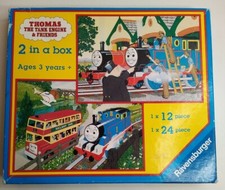 Rare 1996 Ravensburger Thomas the tank engine  Friends 2in1 jigsaw ref:10300