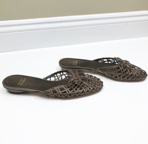 Piatti da donna marrone bronzo Stuart Weitzman ""Cellini"" taglia 6 con scatola - Foto 5 di 8