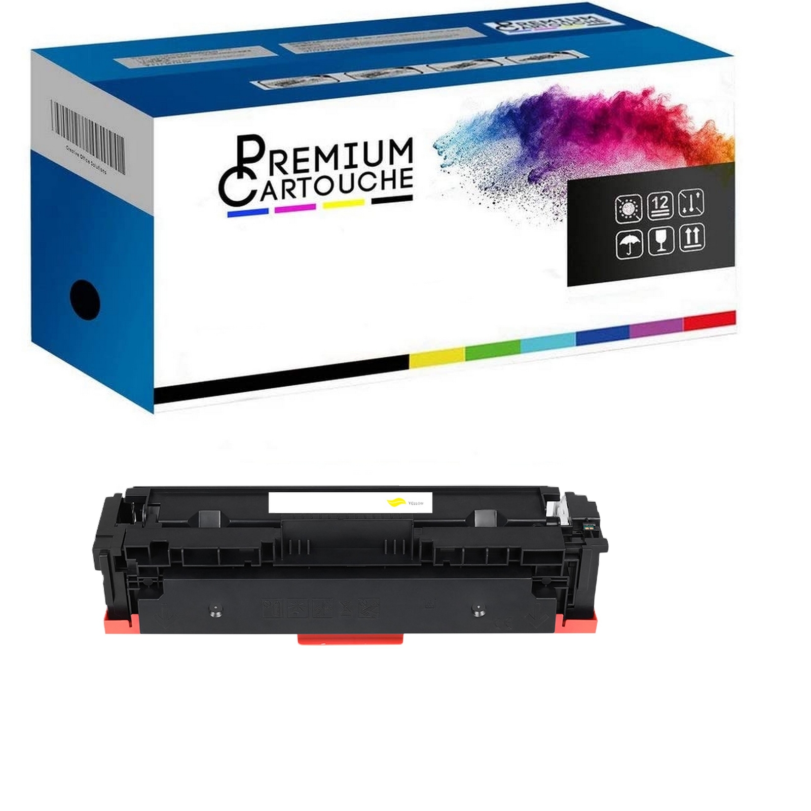 Toner Jaune W2032X Compatible HP Finies les Traces pour Impressions LaserJet Nettes