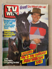 Vintage television - "Australian TV Week" Oct 1985 Bob Geldof Go West pinup