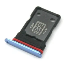 OEM ONEPLUS 7T HD1907 REPLACEMENT BLUE DUAL SIM CARD HOLDER TRAY