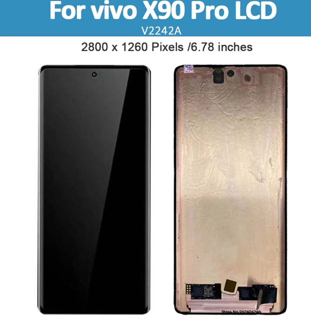6.78'' AMOLED For vivo X90 Pro LCD Display Touch Screen Digitizer