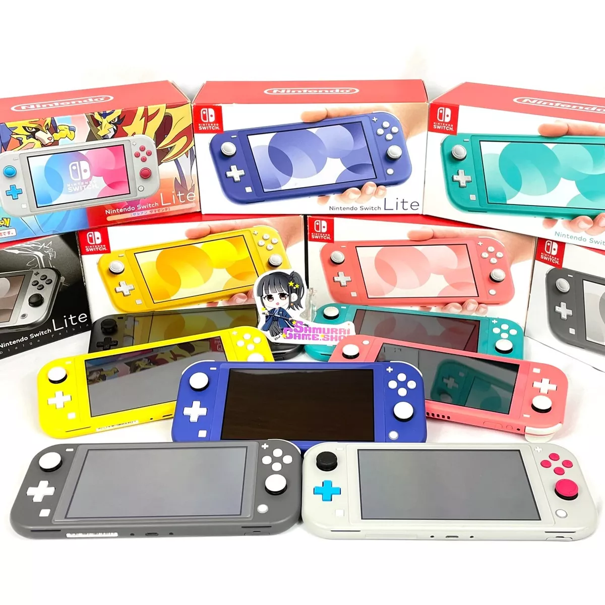 Nintendo Switch Lite Various Colors to Choose Excellent Console Charger Box