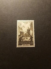 FRANCE DESTRUCTION D'ORADOUR SUR GLANE N°742 NEUF ** MNH 1945 TRACE DE ROUSSEUR