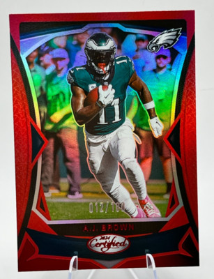 2024 Panini Certified A.J. Brown #5 Mirror Red #/100 - Eagles